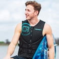 thumbnail image 2 of O'Brien Watersports Traditional Men Lightweight Safety Life Jacket, Black, XXL, 2 of 7