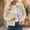 Beige, variant on Njagoc3 Womens Oversized Funnel Neck Bomber Puff Jacket Windproof Waterproof Lightweight Shacket Spring Fall Outerwear
