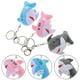 thumbnail image 3 of 3 llaveros de peluche de tiburón suave con colgante colgante., 3 of 7