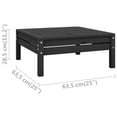 thumbnail image 4 of vidaXL Garden Footstool Black Solid Pinewood, 4 of 4