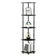 thumbnail image 5 of Furinno 11.6"W x 11.6"D x 57.7"H 5-Shelf Decorative Shelves, Black, 5 of 5
