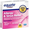 Equate Allergy & Sinus Relief Diphenhydramine Tablets, 24 Count