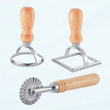 Ravioli Pasta Cutter Set, Ravioli Stamp Maker with Wooden Handle for ...