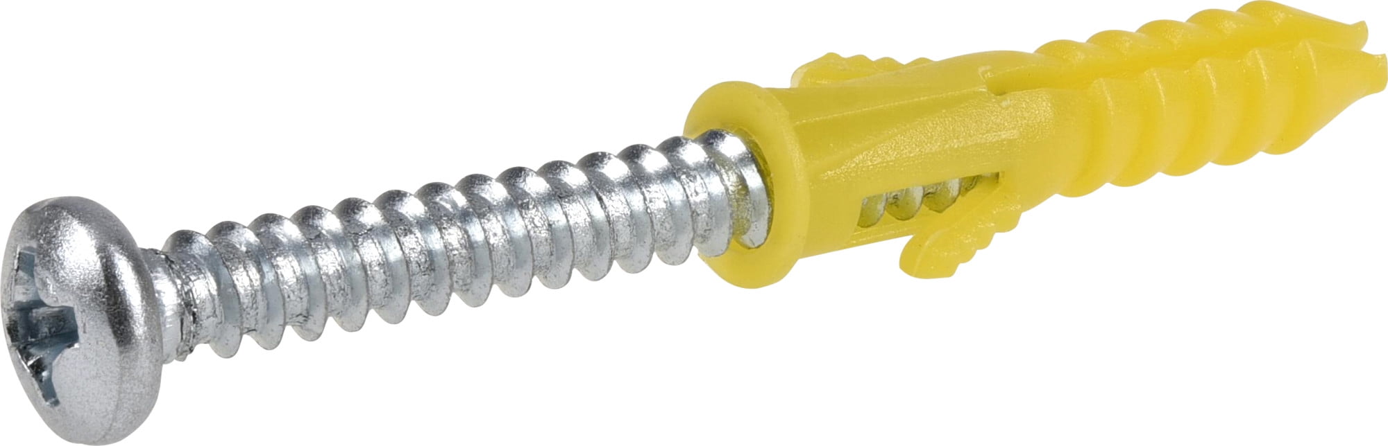 Ribbed Plastic Anchors with Screws (468 x 7/8") 6 sets