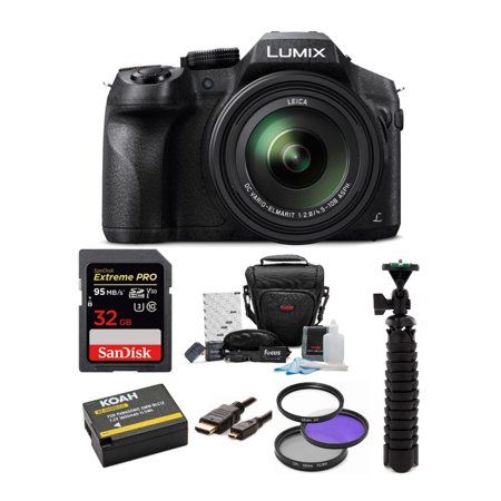 panasonic dmc-fz300k digital camera w/ 64b sd card & accessory bundle