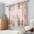 thumbnail image 2 of Yayeee Window Curtains Set of 2 for Living Room Light Filtering 63"x42", White Gingerbread Houses, 2 of 7