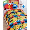 thumbnail image 2 of 3pc Sesame Street Full Comforter Pillow Shams Set Elmo Chalk Bedding, 2 of 2
