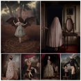 thumbnail image 2 of Pintura en lienzo de arte de pared Vintage, Impresión de póster de arte gótico oscuro, conejo, mago, pianista, fantasma, chica demonio, decoración del hogar sin marco, 2 of 4