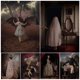 thumbnail image 2 of Pintura en lienzo de arte de pared Vintage, Impresión de póster de arte gótico oscuro, conejo, mago, pianista, fantasma, chica demonio, decoración del hogar sin marco, 2 of 4