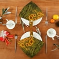thumbnail image 4 of GZHJMY Sunflower Cloth Napkins Set of 1, Reusable Washable Polyester Dinner Napkins for Family, Restaurant, Wedding, Party Decor 20 x 20 Inch, 4 of 7