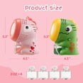 thumbnail image 4 of SYNCFUN 2 Pcs Dinosaur Unicorn Bubble Machines for Toddlers, Mini Bubble Blowers with Solution, Outdoor Summer Party Favors, Easter Birthday Gift for Kids, 4 of 7