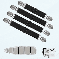 Ironing Board Cover Clips, Adjustable Ironing Board Pad Braces Fasteners Mini Suspenders - Keep Cover Flat and Secure Tention Clips