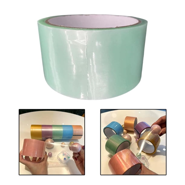 10.94yd Sticky Ball Tapes DIY Making Ball Juguetes Educativos Juego de Regalo Sticky Ball Rolling Tape para DIY Art Craft Project Principiante Relajan Verde Macarena Cintas de bolas adhesivas