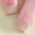 thumbnail image 6 of TOWED22 Baby Girl Toddler Outfits Clothes Long Sleeve Soft Sweatshirt + Elastic Waist Pants 2pcs Set for Playground Daily(Pink,3-6 M), 6 of 9