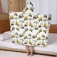 thumbnail image 5 of Cartoon Construction Vehicles Forklifts Hooded Bath Towel，50"x30" for Ages 3 To 12 Kids, Quick Dry Lightweight Soft Microfiber Hood Beach Towel Cover Up for Kids, 5 of 7