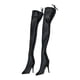 thumbnail image 1 of High Neck Action Figure Boots Stylish PU Leather Costume Accessories Gifts 1/6 Scale Fashion Soldier Women's Boots for Soldiers Figures Accs Sunnimix Botas de figuras de acción, 1 of 6