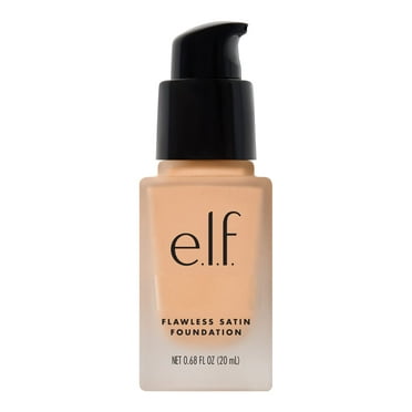 e.l.f. Flawless Finish Foundation, Lightweight & Medium Coverage, Semi-Matte Finish, Shell, 0.68 Fl Oz (20mL)