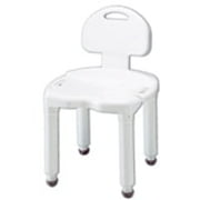 Apex-Carex Bath Bench Composite With Back, Model: B671 - 1 Ea