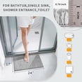 thumbnail image 2 of Bathroom Rugs Non Slip Washable Ultra Soft Absorbent Microfiber Bath Mat, Dual-Tone Decor Rug with Rubber Backing for Bathroom Floor, Tub and Shower,24x17,Home Essentials,Grey and White, 2 of 4