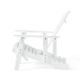 thumbnail image 7 of Kono Outdoor Acacia Wood Reclining Adirondack Chair with Footrest, White, 7 of 7