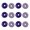 grape, variant on Round Silicone Racket Dampener for Tennis Racket, Flexible String-Bed Reducer with Simple Setup Design, Player Aid