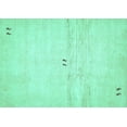 thumbnail image 1 of Ahgly Company Indoor Rectangle Solid Turquoise Blue Modern Area Rugs, 5' x 8', 1 of 4
