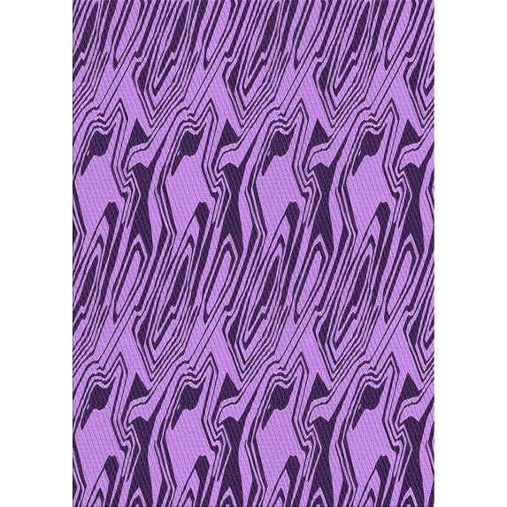 Ahgly Company Indoor Rectangle Patterned Violet Purple Area Rugs, 3' x 5'
