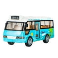thumbnail image 1 of EASTIN School Bus Model with Light & Openable Door Musical Simulation Vehicle Model Inertial Sliding Toy Car Gift for Kids New, 1 of 9