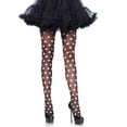 thumbnail image 2 of Women's Sheer Polka Dot Pantyhose, Black/White, One Size, 2 of 3