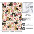 thumbnail image 3 of 2 Pcs Funny Kitchen Towels,Yorkie Dog and Flower Microfiber Dish Towels,Kitchen Tea Towels,Kitchen Towel Set (18" X 26"), 3 of 3