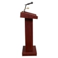 thumbnail image 6 of Oklahoma Sound Orator Series 46" Modern Wood Lectern in Mahogany, 6 of 7