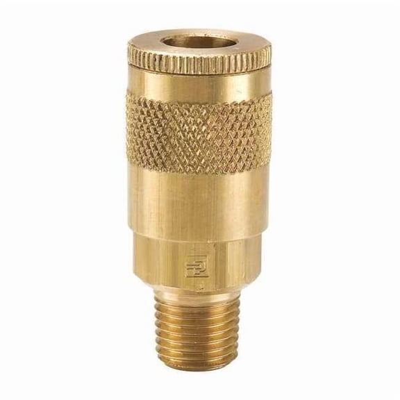 Parker Coupler Body,Brass,MNPT,3/8 In. Pipe B14