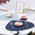 thumbnail image 3 of 39cm Pu Leather Placemats Place Mats Coffee Coaster Waterproof for Kitchen Table Red, 3 of 8