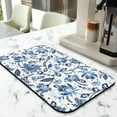 thumbnail image 2 of Flower Pattern Coffee Bar Mat 2-Pack - Floral Green Aesthetic Absorbent Non-Slip Mat for Espresso Machine, Multi-Purpose Countertop Protector with 4-Layer Waterproof Design, 2 of 4