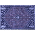 thumbnail image 1 of Ahgly Company Machine Washable Indoor Rectangle Persian Blue Traditional Area Rugs, 2' x 5', 1 of 4