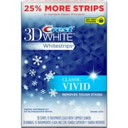 Crest 3D White Whitestrips Classic Vivid Dental Whitening Kit, 30 Count