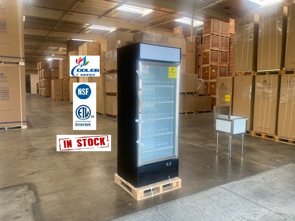 Commercial Glass Door Merchandiser Refrigerator with LED Lighting