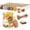Approx. 2.2" Diameter x 2.68" Height, variant on 100ml-30pcs Small Glass Food Storage Jars with Cork Lids