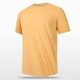 thumbnail image 2 of Ultrave Mens Shirts Short Sleeve Baggy Casual Crew Neck Summer Tee Men Tops Casual,Yellow,XXXL, 2 of 7
