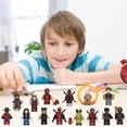 thumbnail image 2 of 14 Figuras de Bloques de Construcción de Superhéroes, Set de Minifiguras de Acción de Plástico ABS para Niños, Juguete de Colección en Bolsa OPP, 2 of 5
