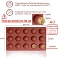 thumbnail image 2 of 15-Cavity Semi Sphere Silicone Mold 2pc Cocoa Chocolate Bombs Molds for Chocolate, Truffles, Candy, Cake, Jelly, Mousse Making, 2 of 6