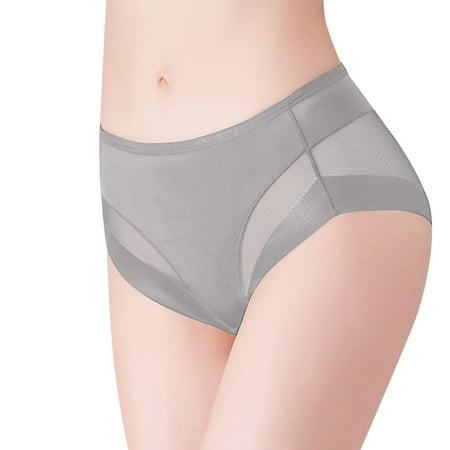 Ladies Comfort Low Rise Briefs Underwear Plus Size Women Seamless Ice Silk Panties Underwear