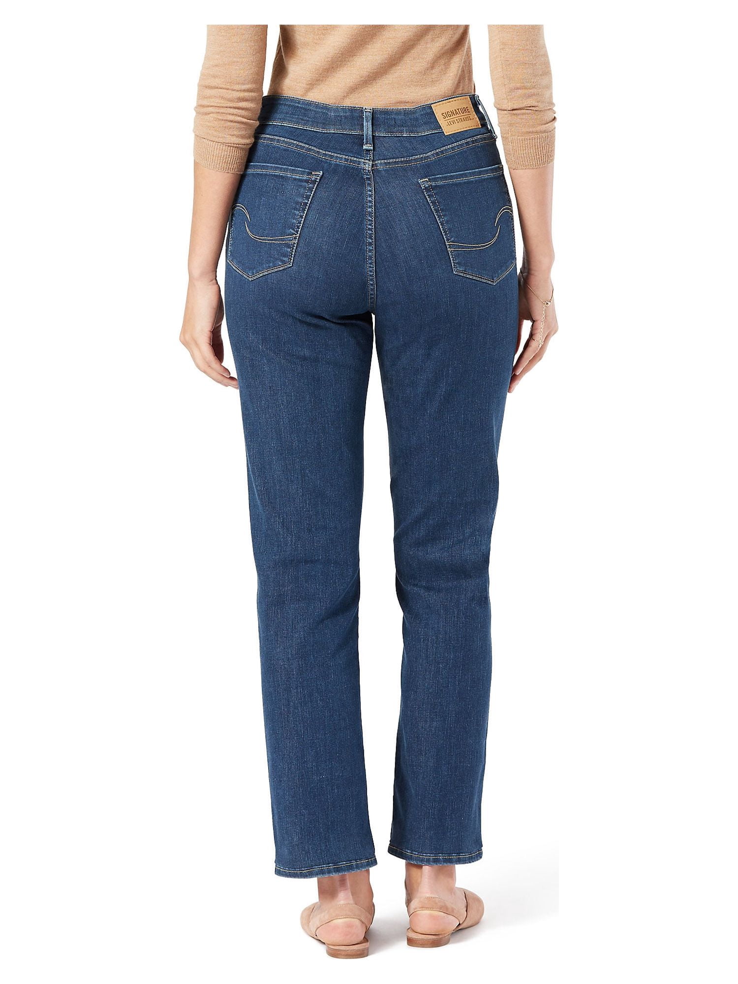 Levi Strauss Signature Women's Shaping High-Rise Straight Jeans