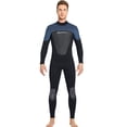 thumbnail image 1 of Eigraketly Trajes de buceo traje de neopreno térmico de una pieza de manga larga cálido traje de baño de Surf impermeable ropa de surf profesional Deportes acuáticos Hombre Azul Oscuro S Eigraketly OD020685-13, 1 of 6