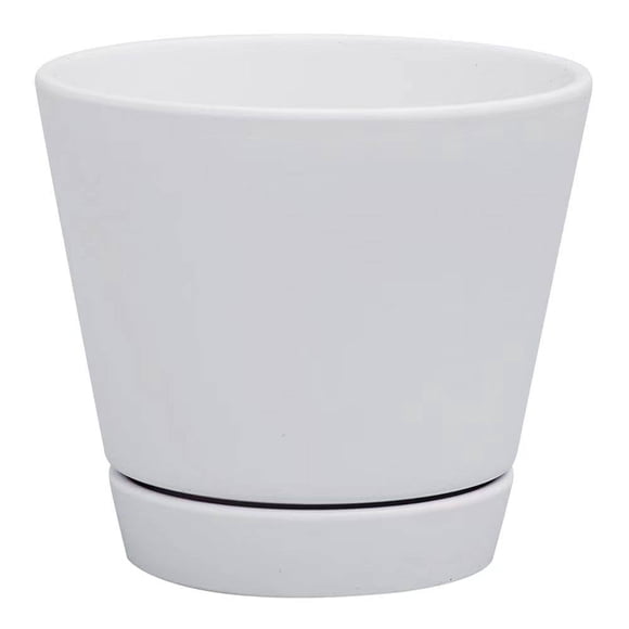 Maceta de Cerámica Mainstays 15.5x13.5 cm Blanca