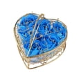 thumbnail image 2 of Rosa de jabón, flor artificial, jabón de baño perfumado creativo, regalo del día de San Valentín, jabón de rosas para la boda del día de Acción de , Azul, 2 of 8