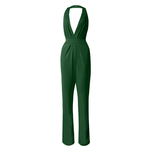TSADFHJI Knit Skirts for Women Short Solid Color Jumpsuit Straight Pants Simple and Exquisite Design L Green