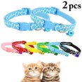 thumbnail image 1 of 2PCS 0.39'' Pet Collar Adjustable Dog Collar Cat Collar with Bell, 1 of 8