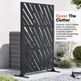 thumbnail image 4 of Modern Shade 4x6 FT Artistic Metal Privacy Screen - Slant Linea, 4 of 7