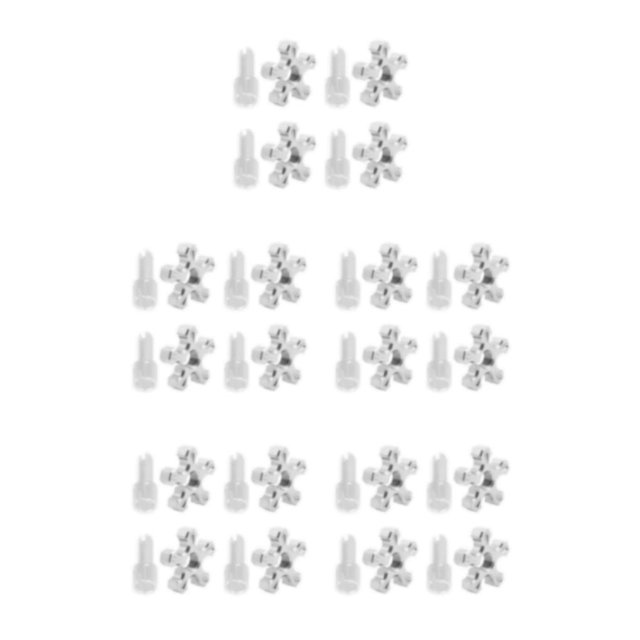 maskred 1/2/3/5 4pcs/set Efficient Performance Motorcycle Fixed Screws With Universal Fit silver 5PCS
